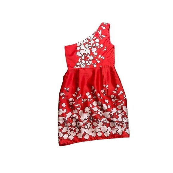 OASIS One Shoulder Party Dress Size UK 10 US 6 - Floral  Wedding- Formal-*READ* - Picture 3 of 10